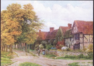 Il Priorato, Steventon, Berkshire, da The Cottages and the Village Life of Rural England pubblicato da Dent & Sons Limited, 1912 da Alfred Robert Quinton